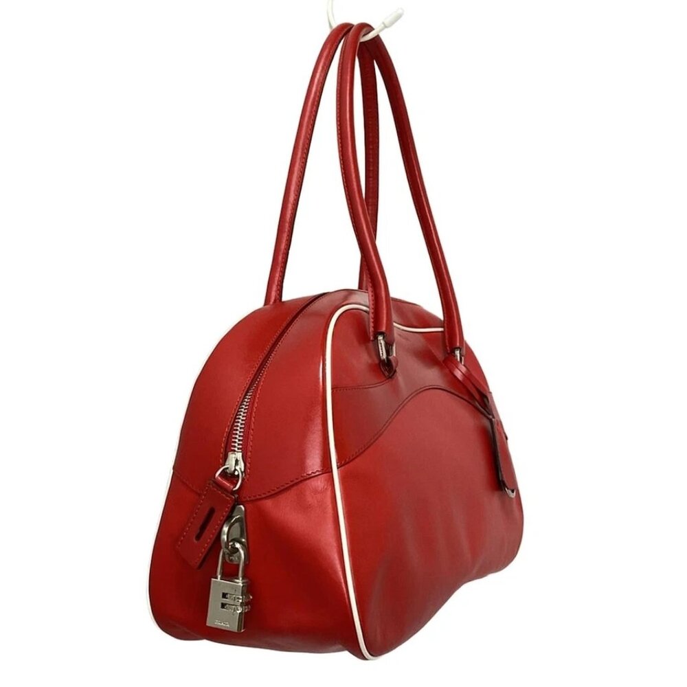 PRADA - pair of composite boards Tarko (Red) White Handbag 227-052625 - Picture 3 of 8